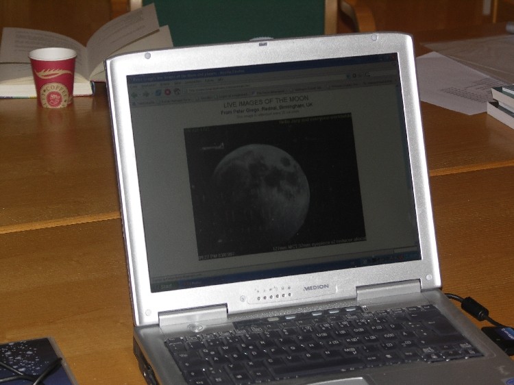 Webcasting Mondfinsternis